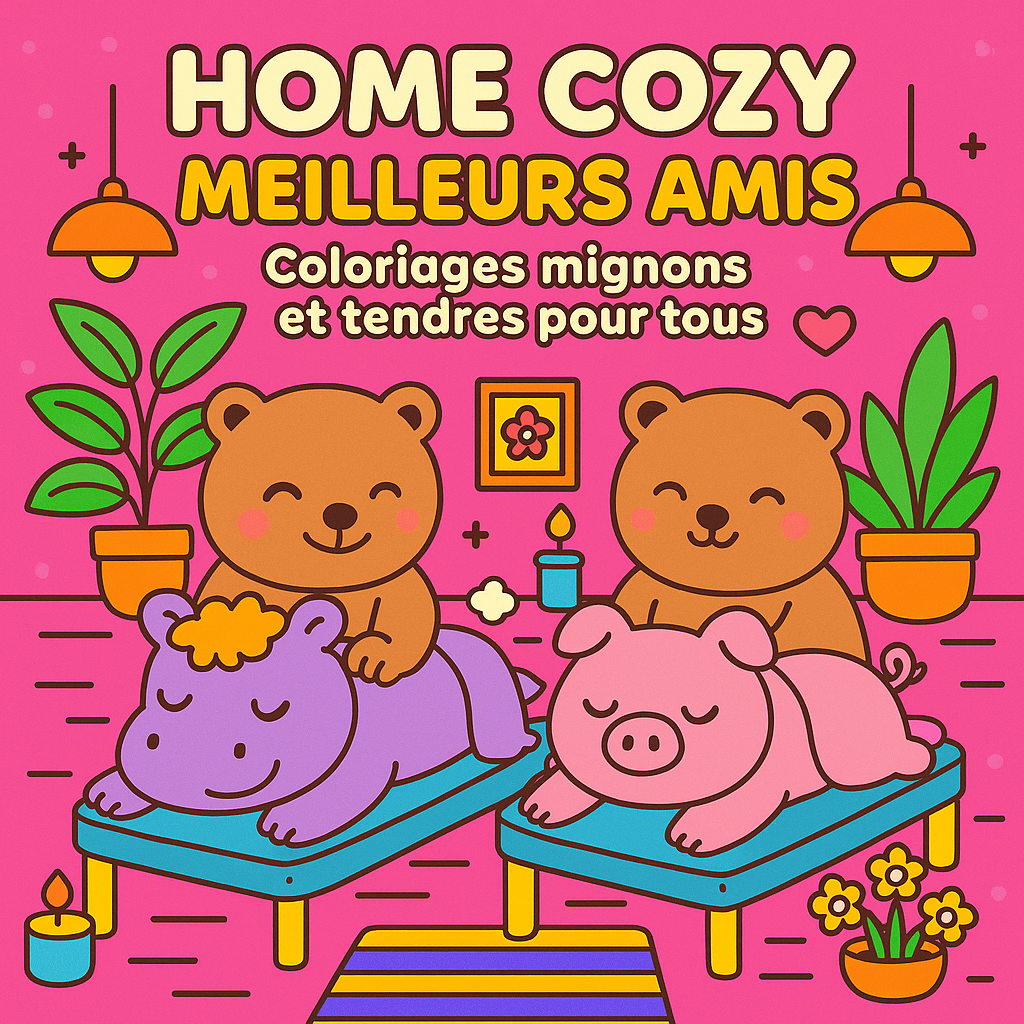 HOME COZY MEILLEURS AMIS : Coloriages mignons et tendres pour tous