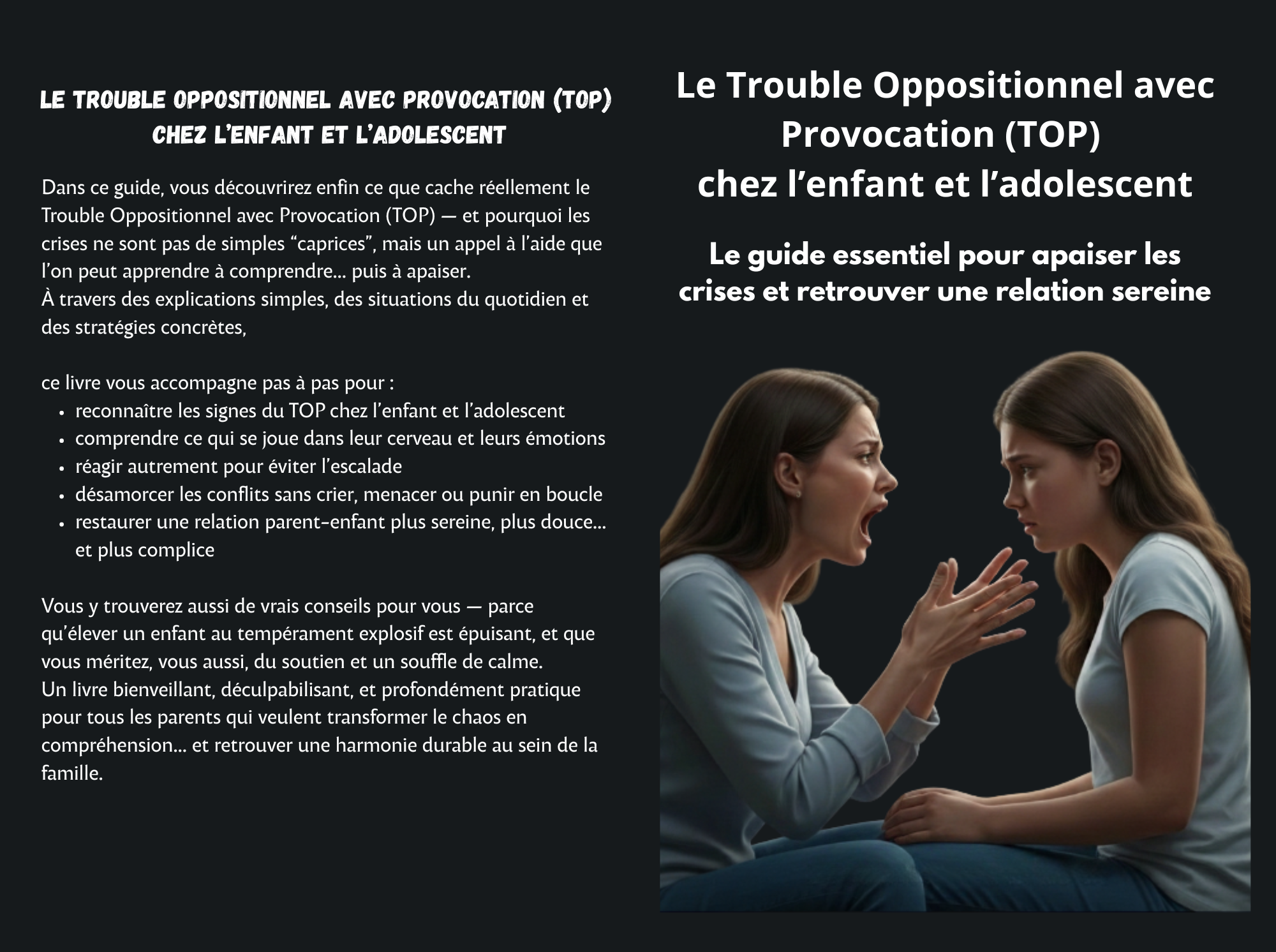 Le Trouble Oppositionnel avec Provocation (TOP) chez l’enfant et l’adolescent : Le guide essentiel pour apaiser les crises et retrouver une relation sereine