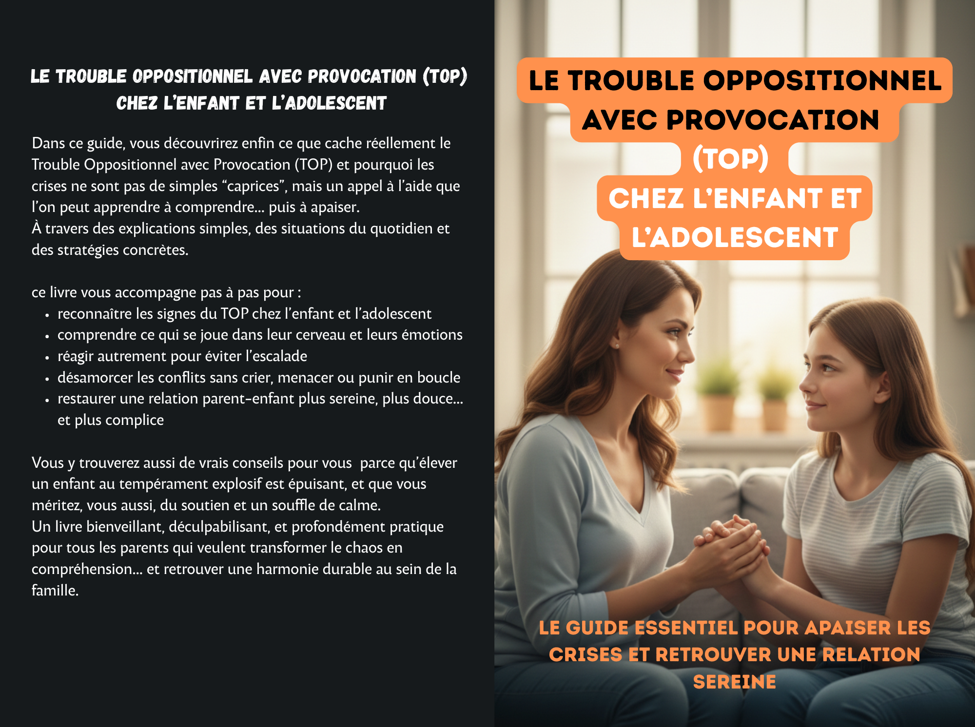 Le Trouble Oppositionnel avec Provocation (TOP) chez l’enfant et l’adolescent : Le guide essentiel pour apaiser les crises et retrouver une relation sereine