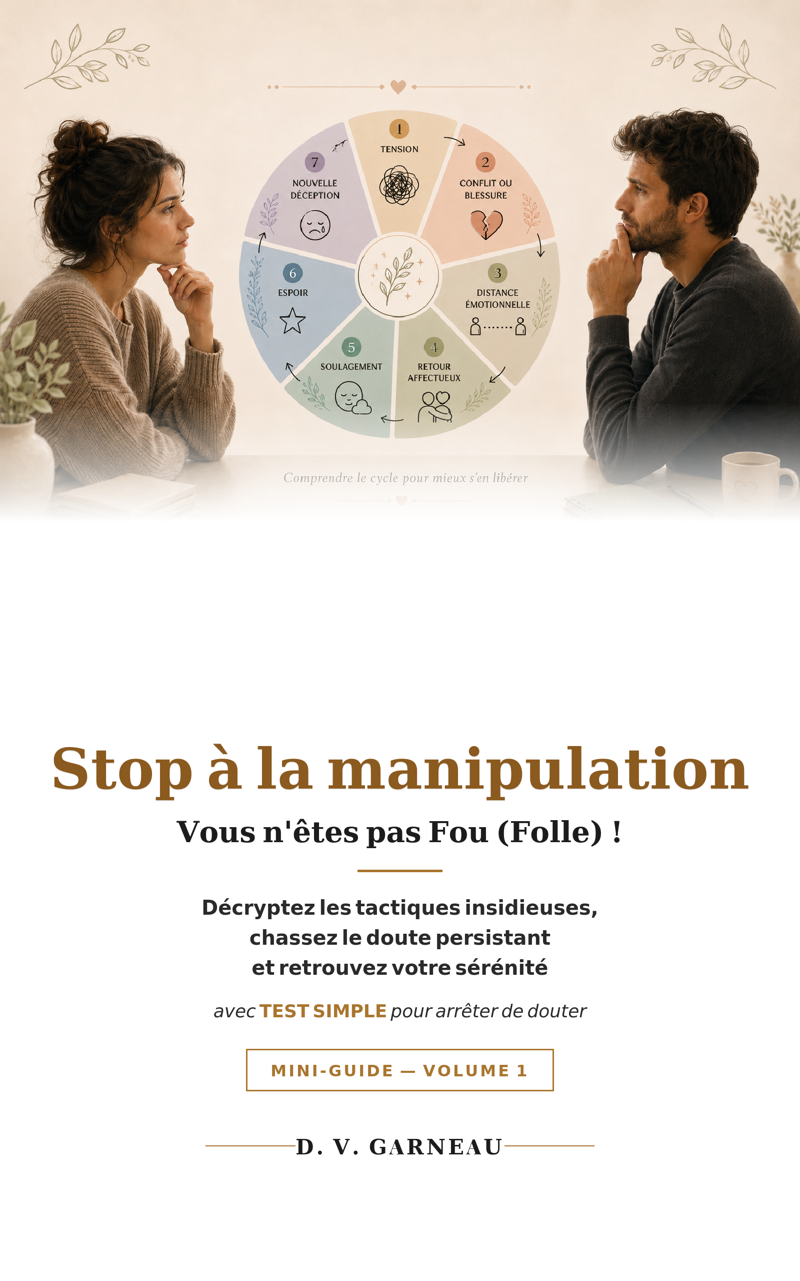 Stop à la manipulation : Vous n'êtes pas fous (folles) !: Décryptez les tactiques insidieuses, chassez le doute persistant et retrouvez votre sérénité - Avec un TEST SIMPLE pour arrêter de douter